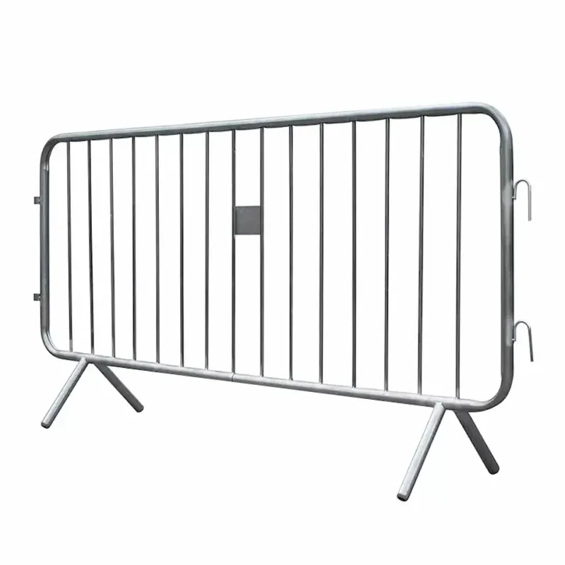 Section de barrière de contrôle de foule en acier galvanisé